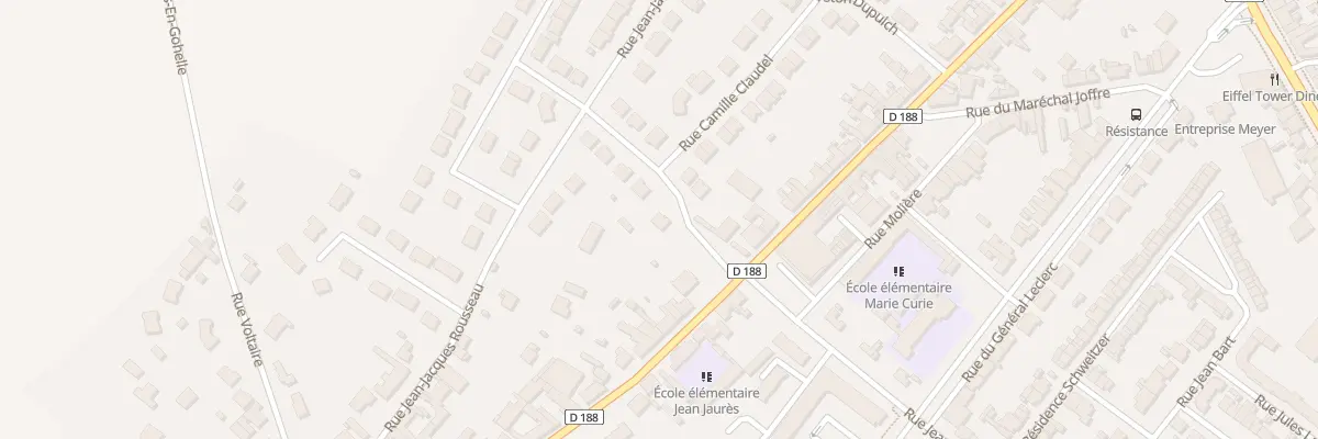 Plan du 1 Rue Marguerite Yourcenar à Sains-en-Gohelle