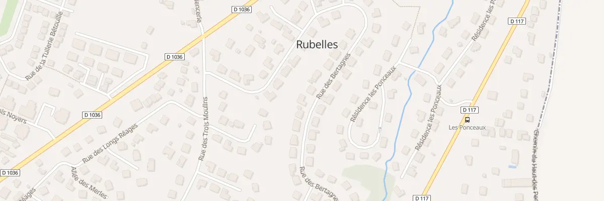 Plan du 39 Rue des Bertagnes à Rubelles