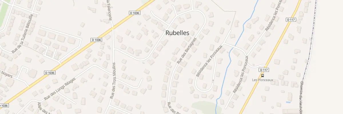 Plan du 41 Rue des Bertagnes à Rubelles