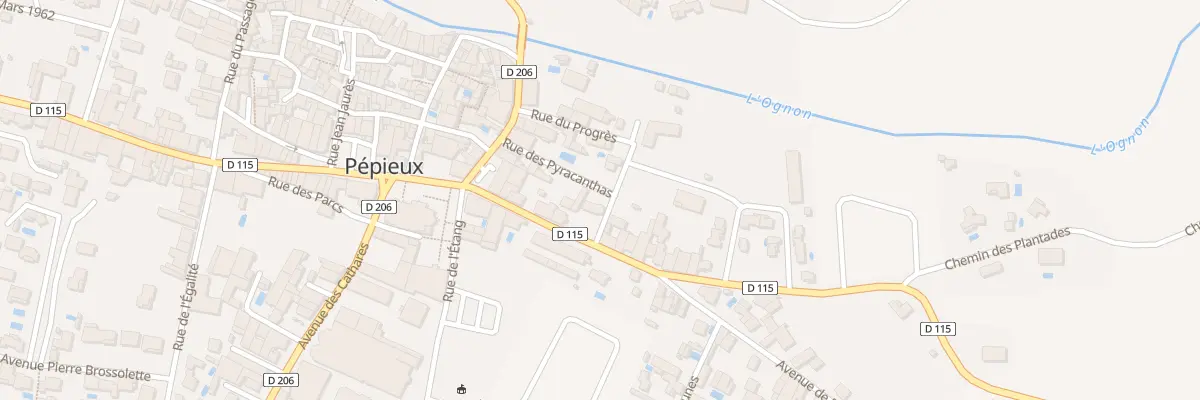 Plan du 1 Rue des Ecoles à Pépieux