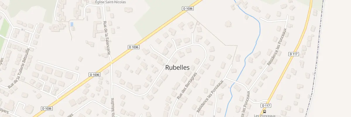 Plan du 57 Rue des Bertagnes à Rubelles