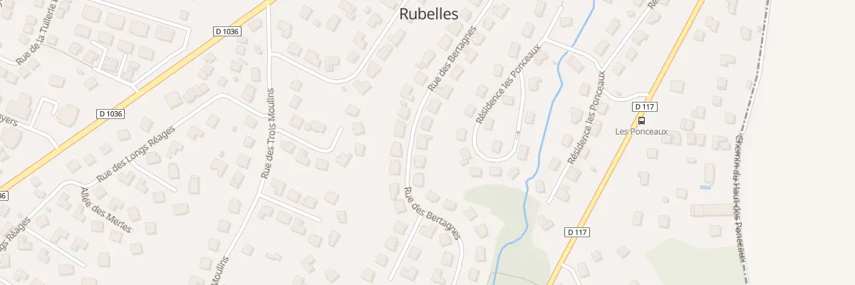 Plan du 46 Rue des Bertagnes à Rubelles