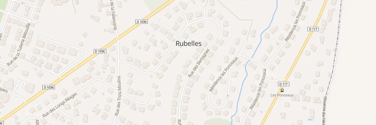 Plan du 43 Rue des Bertagnes à Rubelles