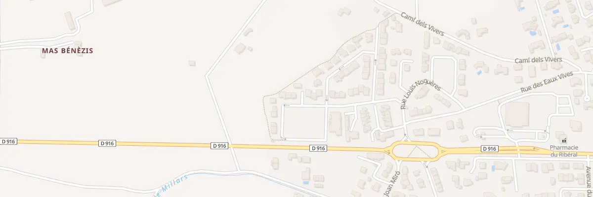Plan du 22 Av des Bouillouses à Millas