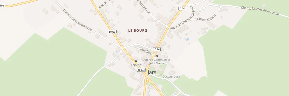 Plan du 5 Rue de la Poste à Jars