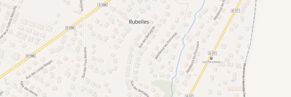 Plan du 52 Rue des Bertagnes à Rubelles