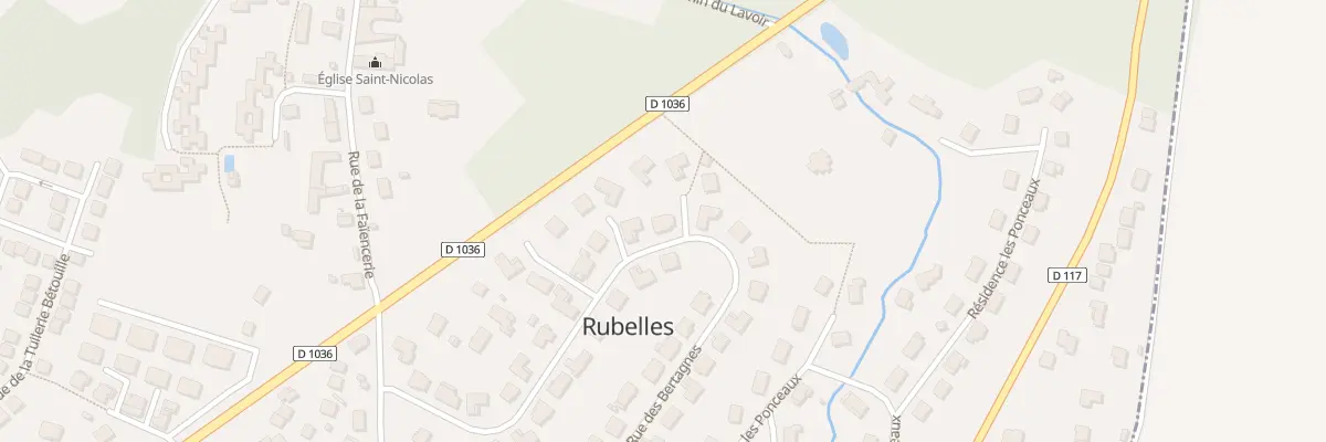 Plan du 72 Rue des Bertagnes à Rubelles