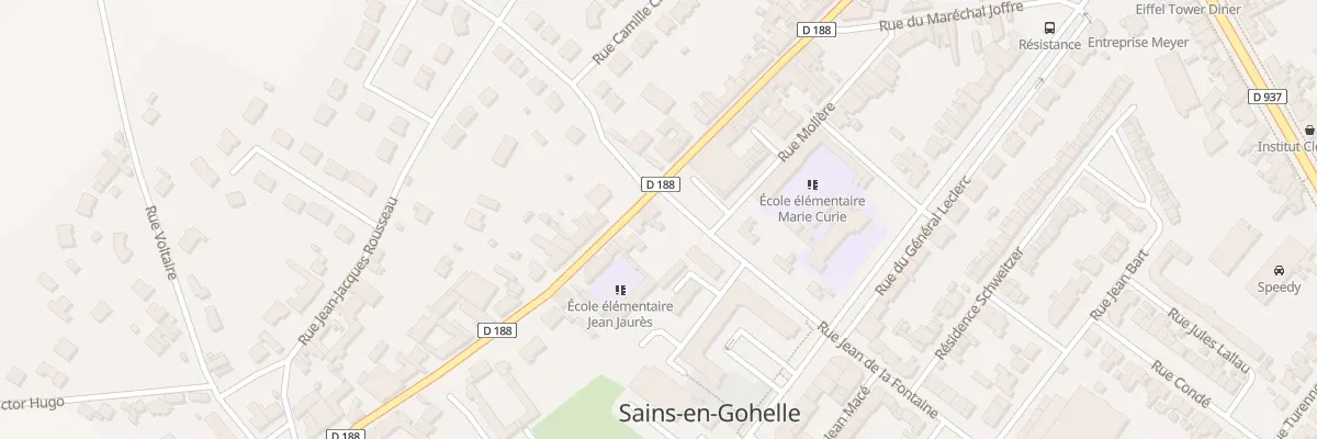Plan du 75 Rue Jean Jaurès à Sains-en-Gohelle