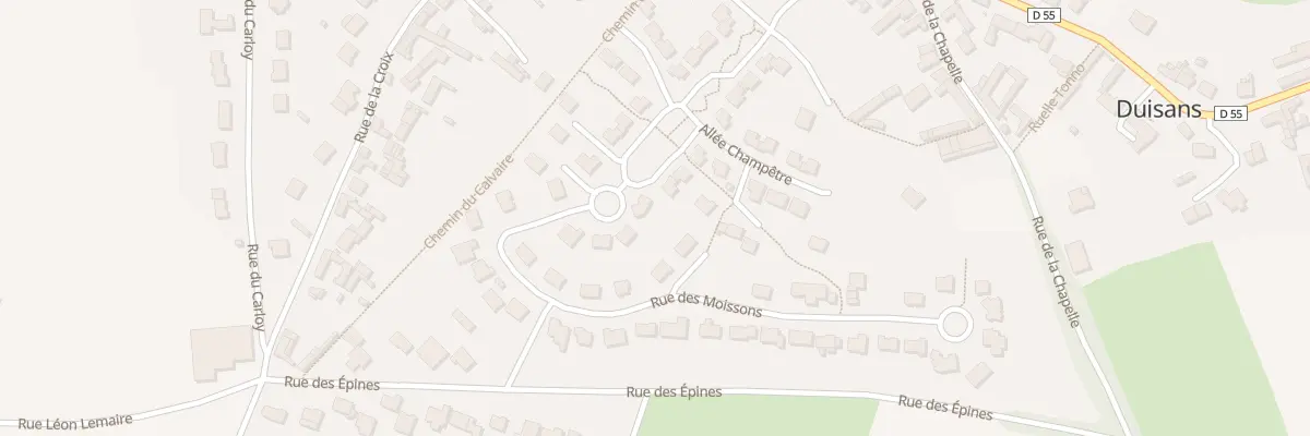 Plan du 13 Rue des Moissons à Duisans