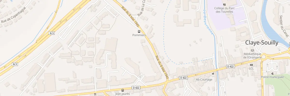 Plan du 3B Rue du Huit Mai 1945 à Claye-Souilly