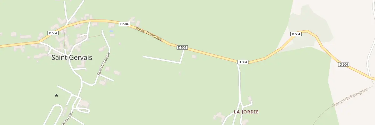 Plan du 5090A Saint Gervais à Saint-Symphorien-de-Thénières