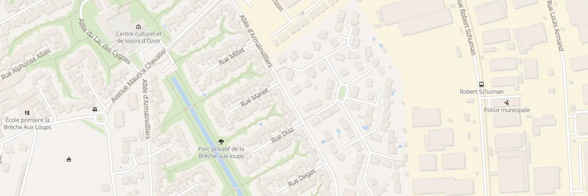 Plan du 61 All d’Armainvilliers à Ozoir-la-Ferrière