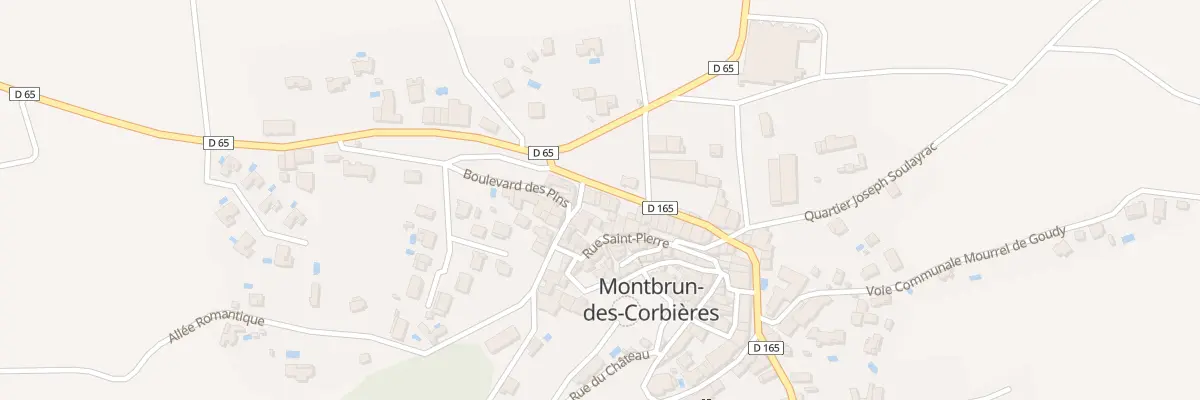 Plan du 36 Crs de la République à Montbrun-des-Corbières