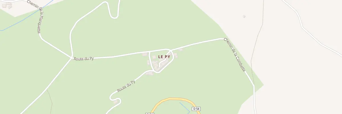 Plan du 5185 Le Py à Broquiès