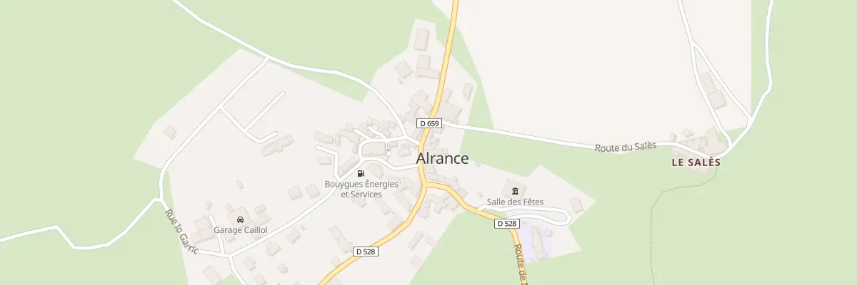 Plan du 5011 Alrance à Alrance
