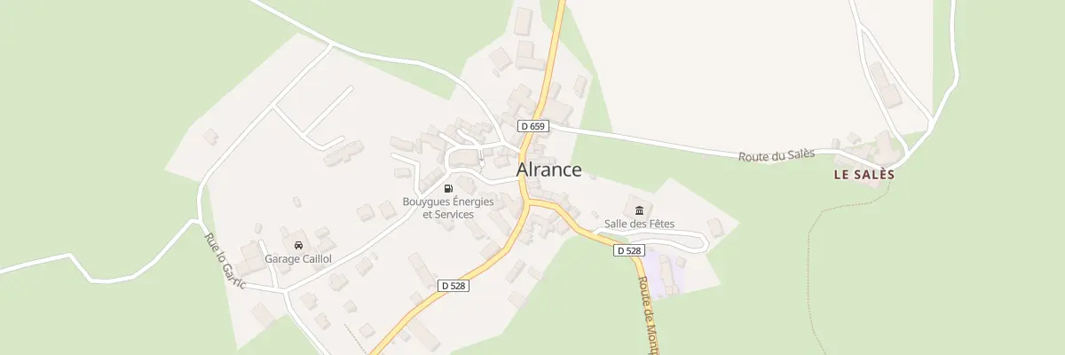 Plan du 5016 Alrance à Alrance