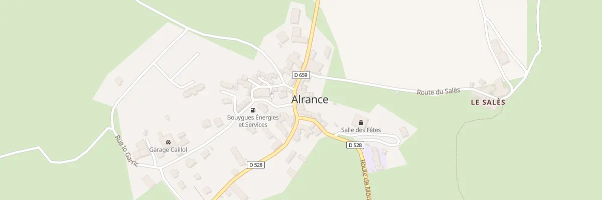 Plan du 5015 Alrance à Alrance
