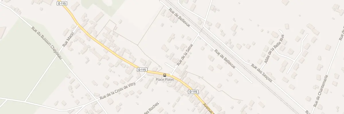 Plan du 1 Pl Jeanne Platet à Bois-le-Roi