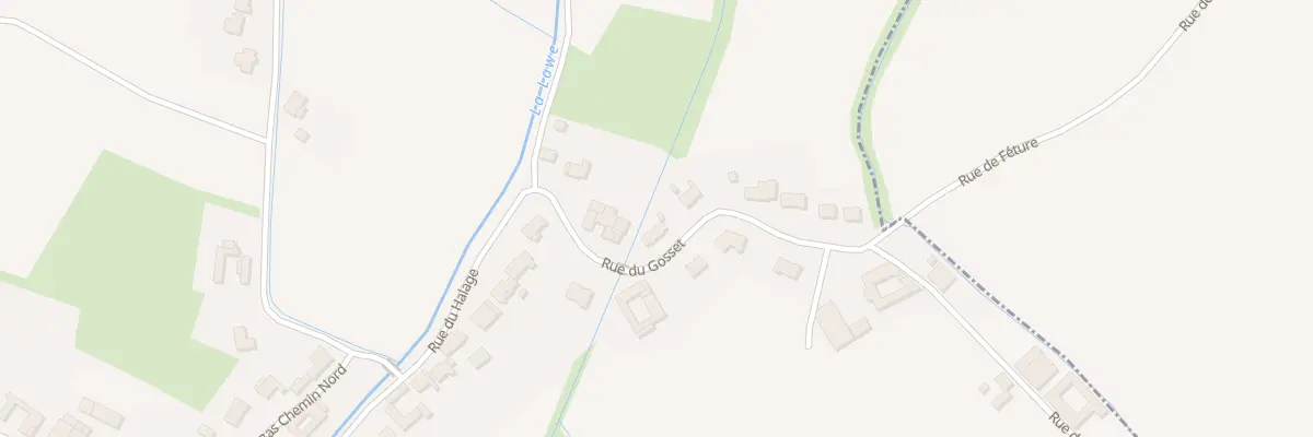 Plan du 127 Rue du Gosset à Locon