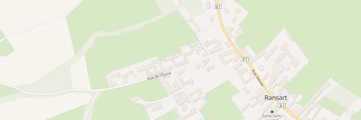 Plan du 14 Rue de l’Epine à Ransart