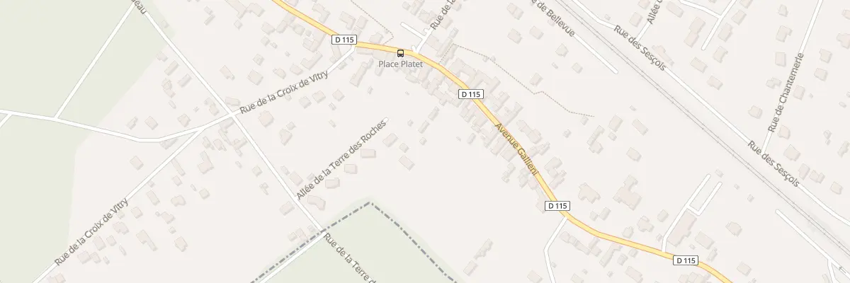 Plan du 48 Rue de la Terre des Roches à Bois-le-Roi
