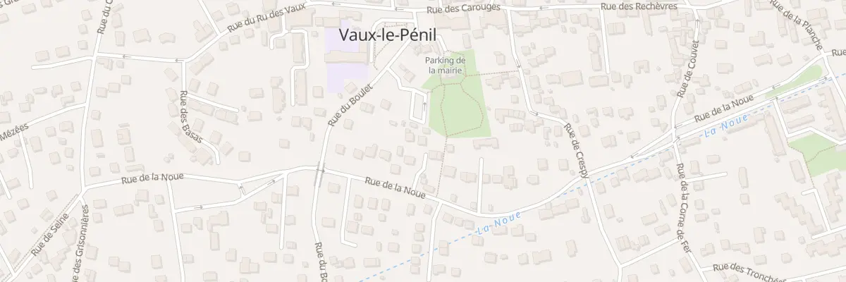 Plan du 411 Rue de la Noue à Vaux-le-Pénil