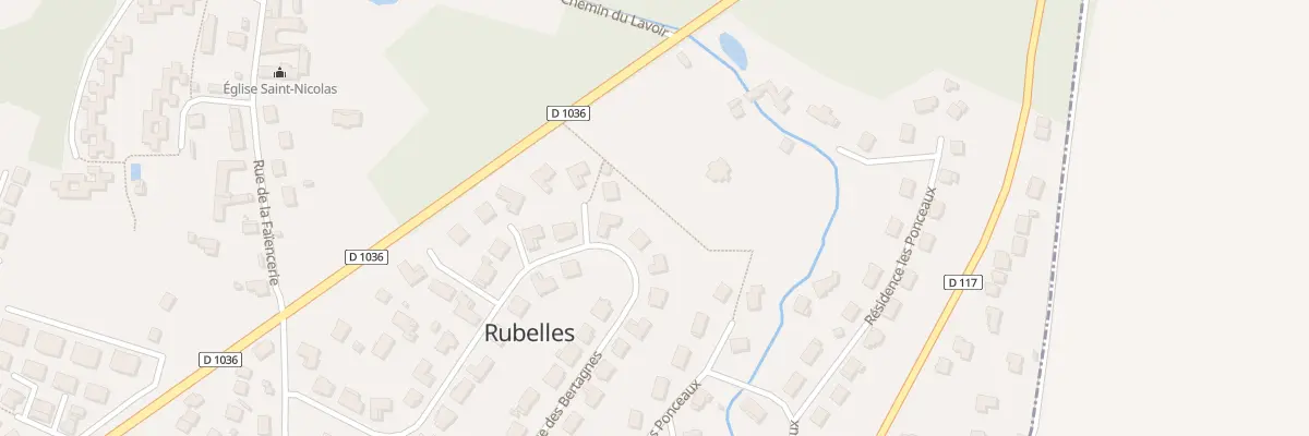 Plan du 68 Rue des Bertagnes à Rubelles