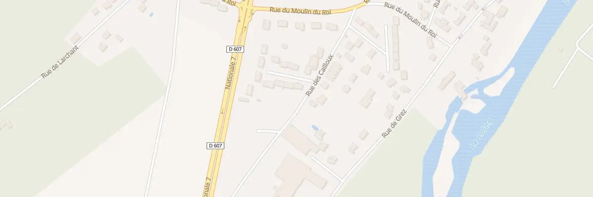 Plan du 1 All des Mazures à Grez-sur-Loing