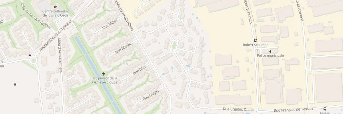 Plan du 17 Rue Charles Dullin à Ozoir-la-Ferrière