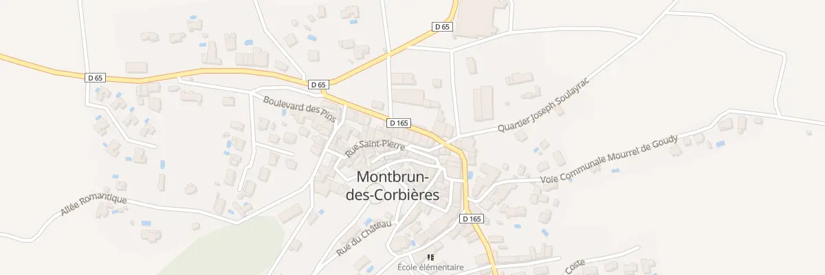 Plan du 20 Crs de la République à Montbrun-des-Corbières