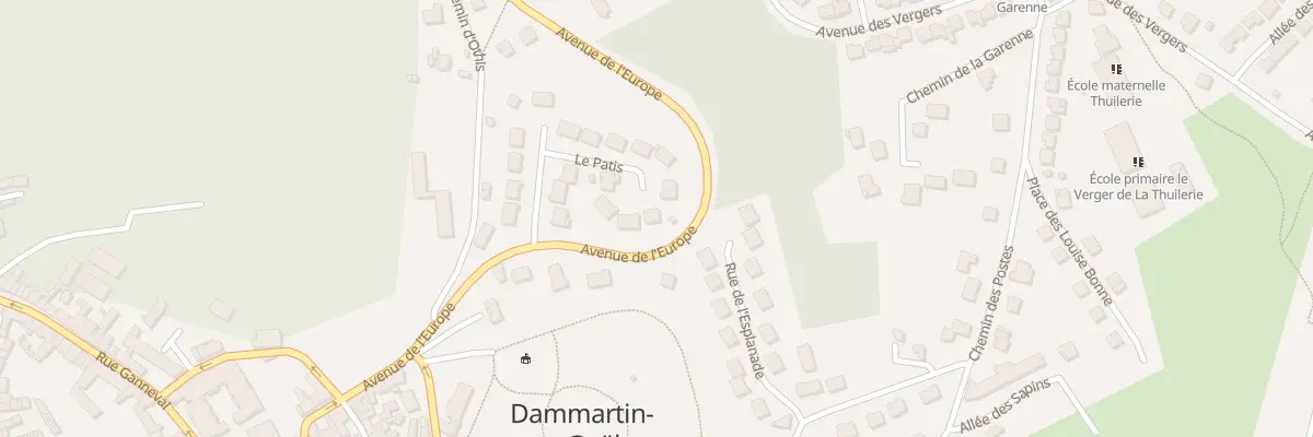 Plan du 13 Rue le Pâtis à Dammartin-en-Goële