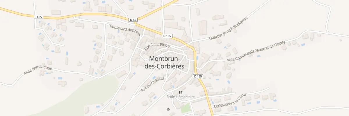 Plan du 2 Pl Jean Gauthier de Montbrun à Montbrun-des-Corbières