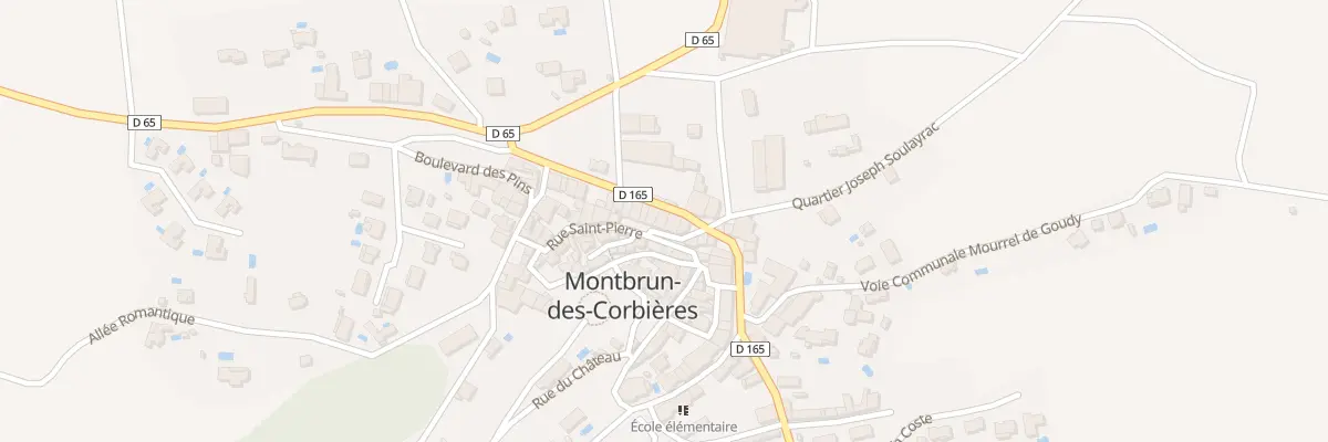 Plan du 2 Rue du 14 Juillet à Montbrun-des-Corbières
