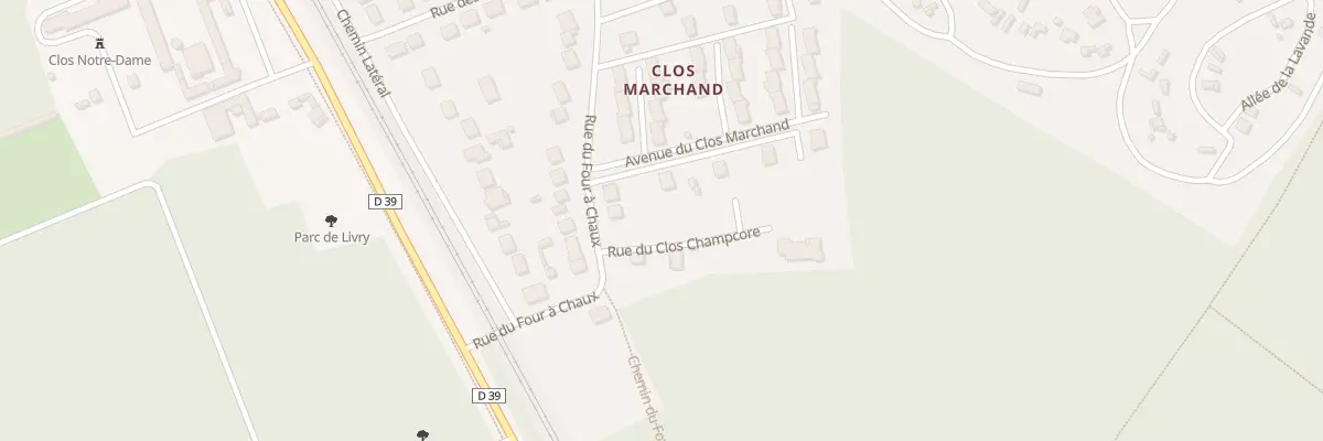 Plan du 6 Rue du Clos Champcore à Livry-sur-Seine