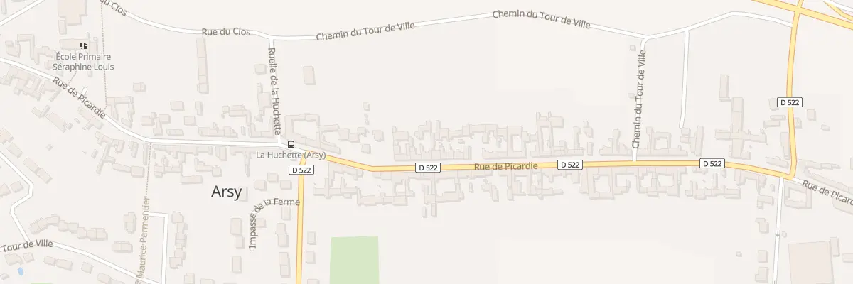 Plan du 74 Rue de Picardie à Arsy