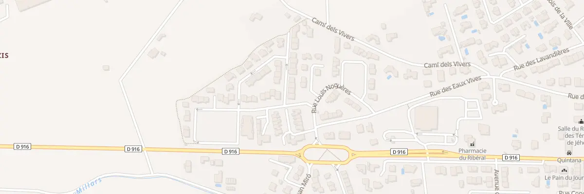 Plan du 2 Rue des Camporells à Millas