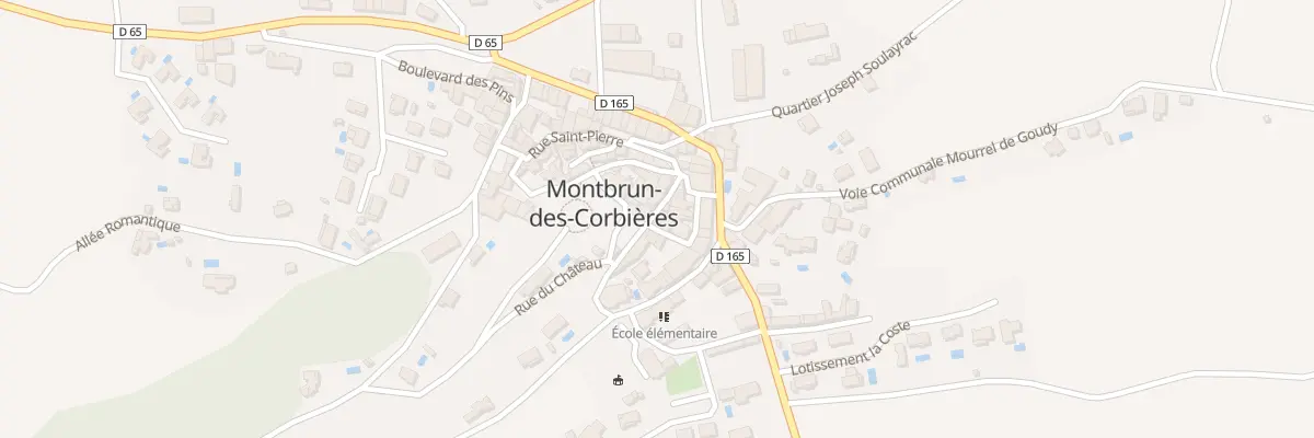 Plan du 13 Rue du Commerce à Montbrun-des-Corbières
