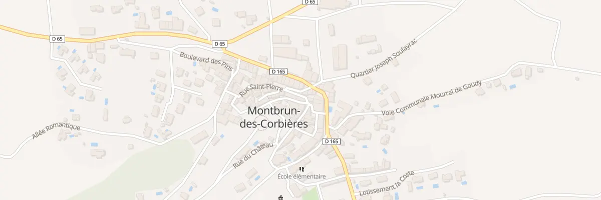 Plan du 1 Rue de l’Eglise à Montbrun-des-Corbières
