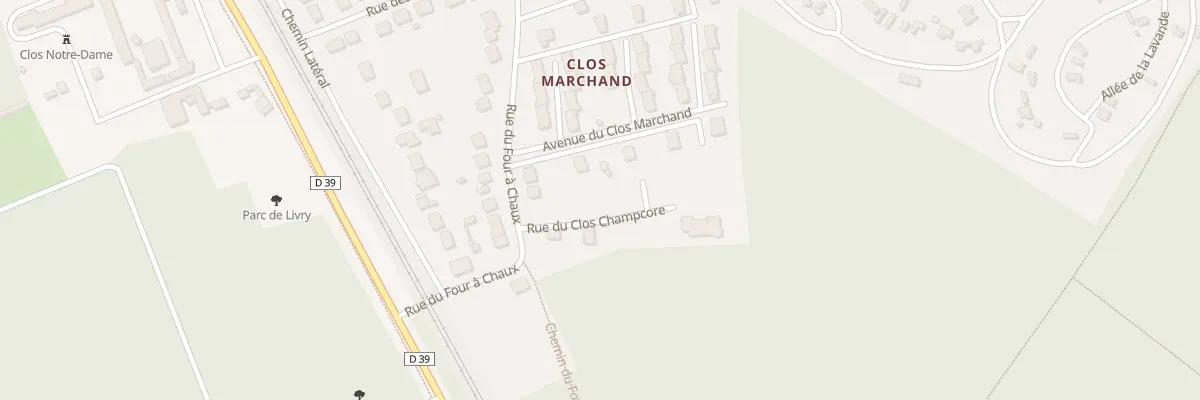 Plan du 8 Rue du Clos Champcore à Livry-sur-Seine
