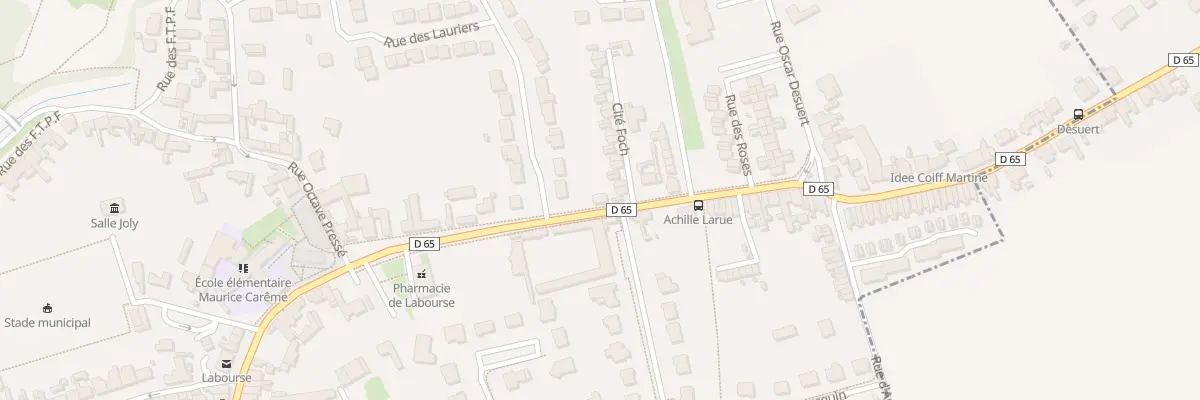 Plan du 10 Rue Achille Larue à Labourse