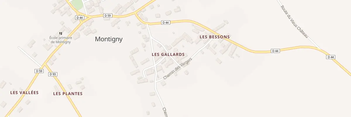 Plan du 89 Che des Bessons à Montigny