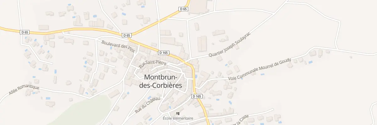 Plan du 11 Crs de la République à Montbrun-des-Corbières