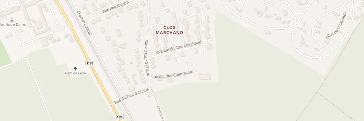 Plan du 14 Rue du Clos Champcore à Livry-sur-Seine