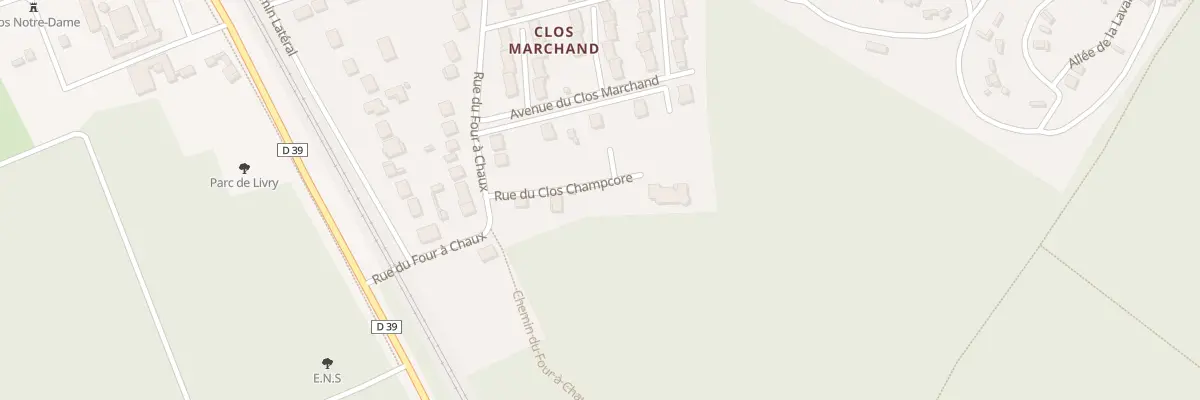 Plan du 5 Rue du Clos Champcore à Livry-sur-Seine