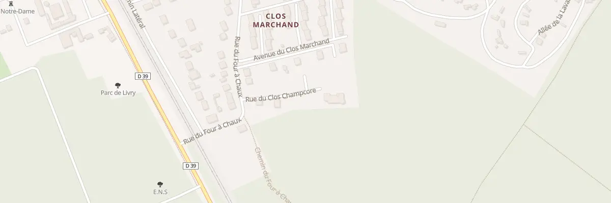 Plan du 7 Rue du Clos Champcore à Livry-sur-Seine
