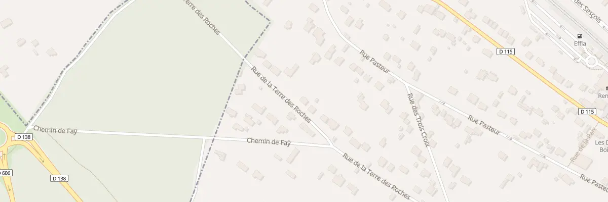 Plan du 34 Rue de la Terre des Roches à Bois-le-Roi