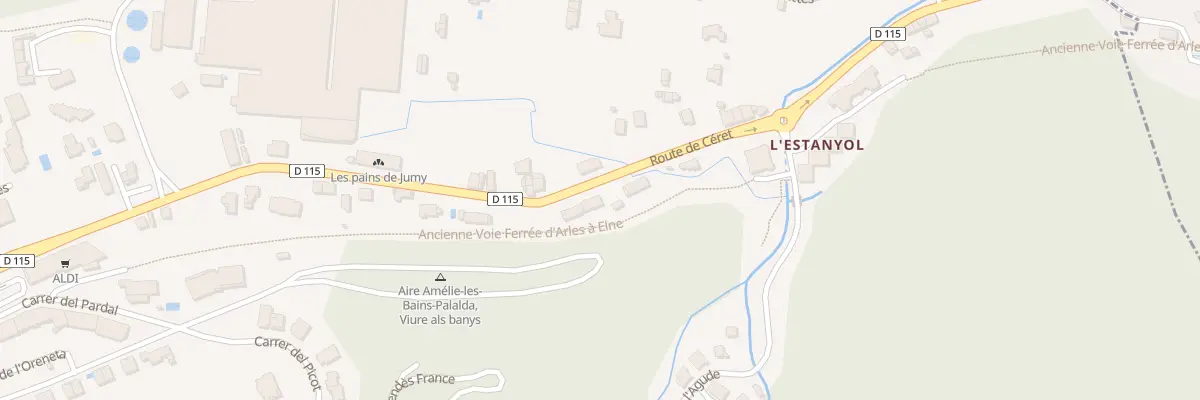 Plan du 24 Rte de Céret à Amélie-les-Bains-Palalda
