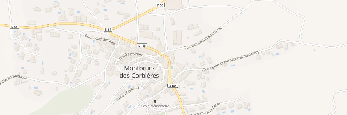 Plan du 7 Crs de la République à Montbrun-des-Corbières