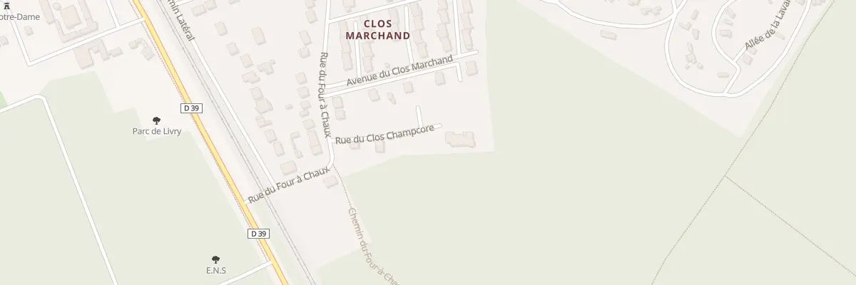Plan du 9 Rue du Clos Champcore à Livry-sur-Seine