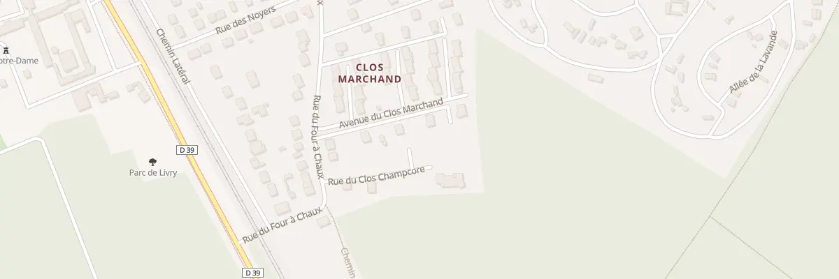 Plan du 16 Rue du Clos Champcore à Livry-sur-Seine